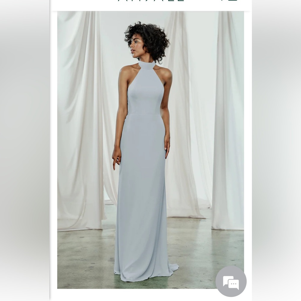 Amsale Sophia Dress in Ice - Picture 1 of 3